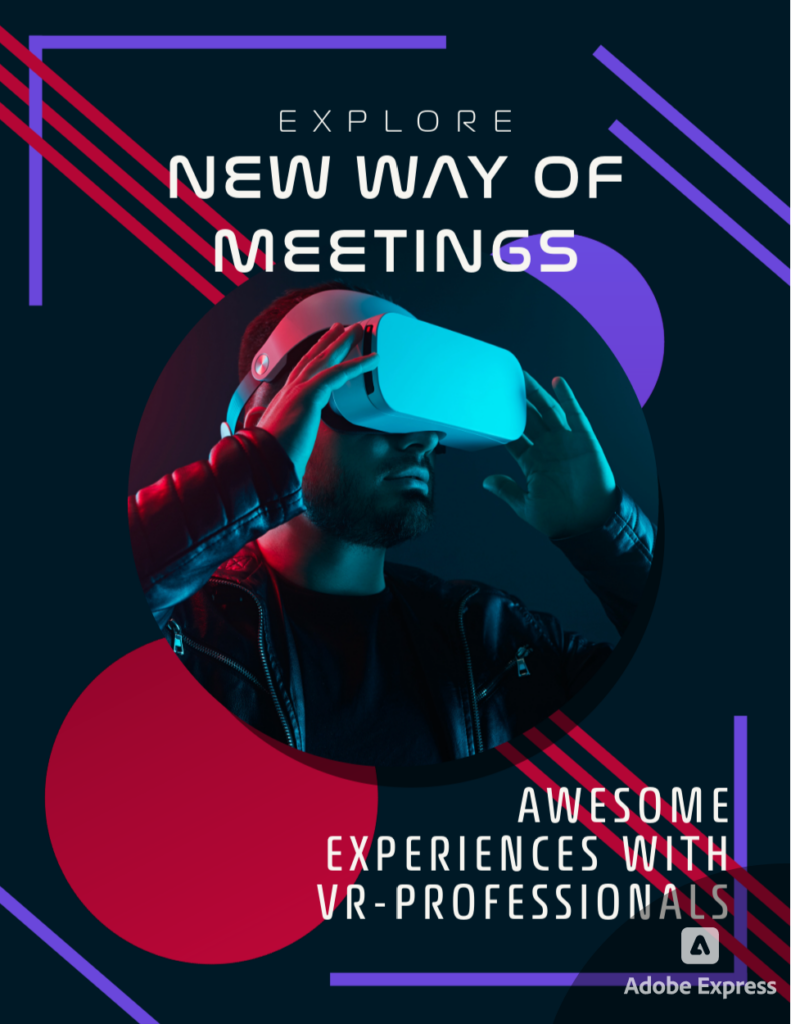 Virtual Reality Business Meeting Event Flyer2